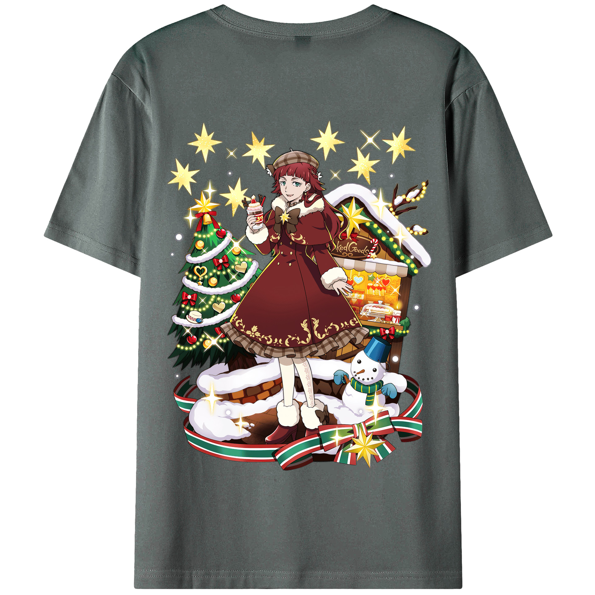 （画像用） 文豪ストレイドッグス Bungo Stray Dogs 綿100％半袖Tシャツ（背面プリント）